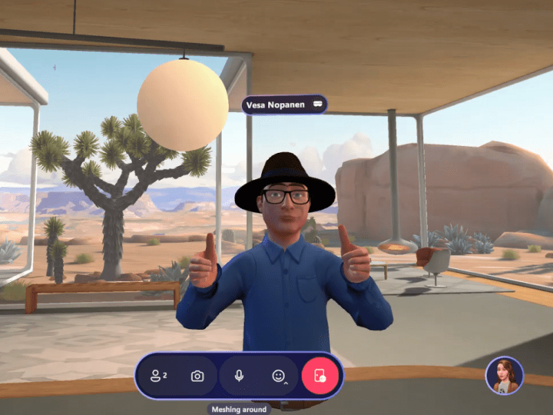Thumbs up, mate! And other Microsoft Mesh gestures you can use in&nbsp;VR