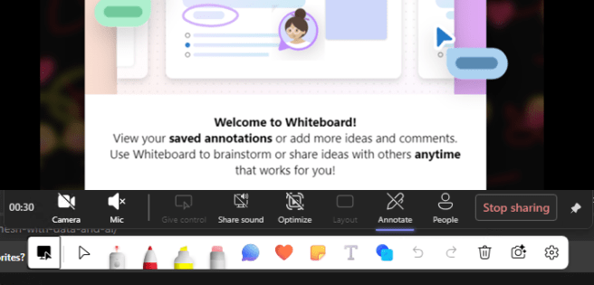 How to use Teams meeting&nbsp;annotations
