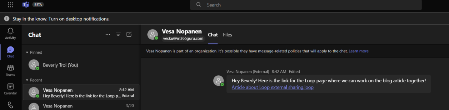 How to work with guest users using Microsoft Loop – Vesa Nopanen ...