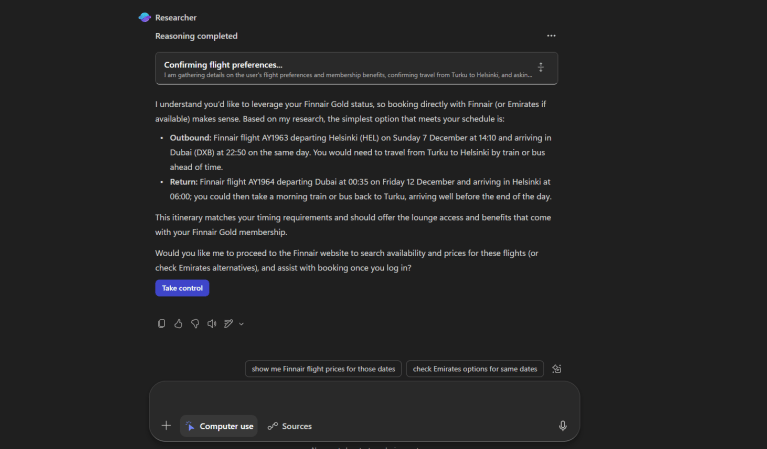 Researcher Agent with Computer Use in Microsoft 365 Copilot – Vesa ...